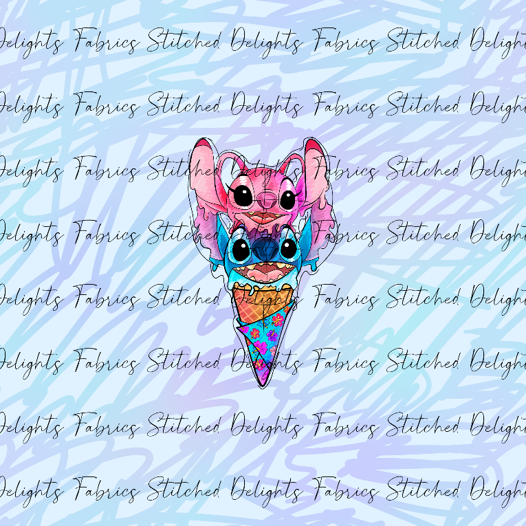 Alien Icecream Swirls Panel