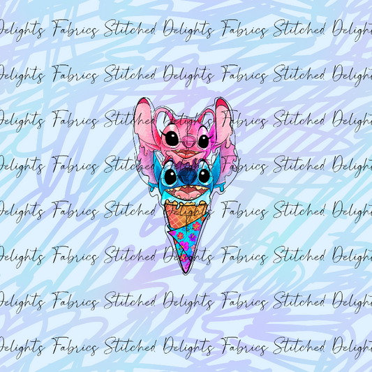 Alien Icecream Swirls Panel