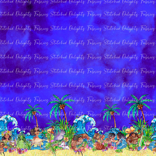 Moana 2 Deep Sea Border Print