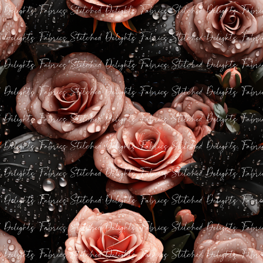 Black & Pink Roses