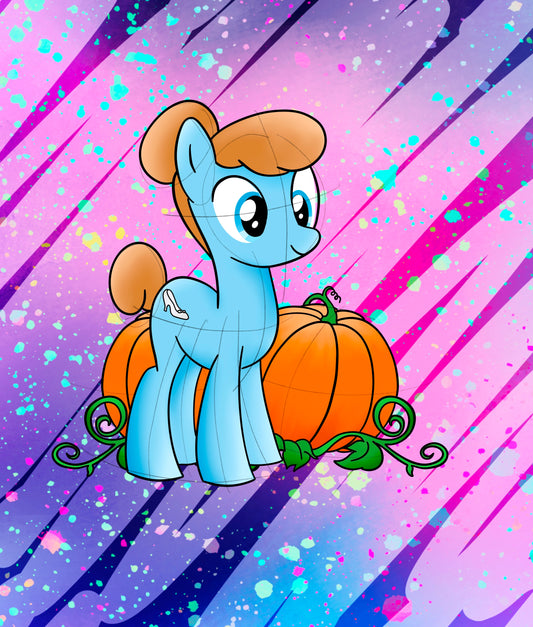Glass Slipper Princess Ponies Panel