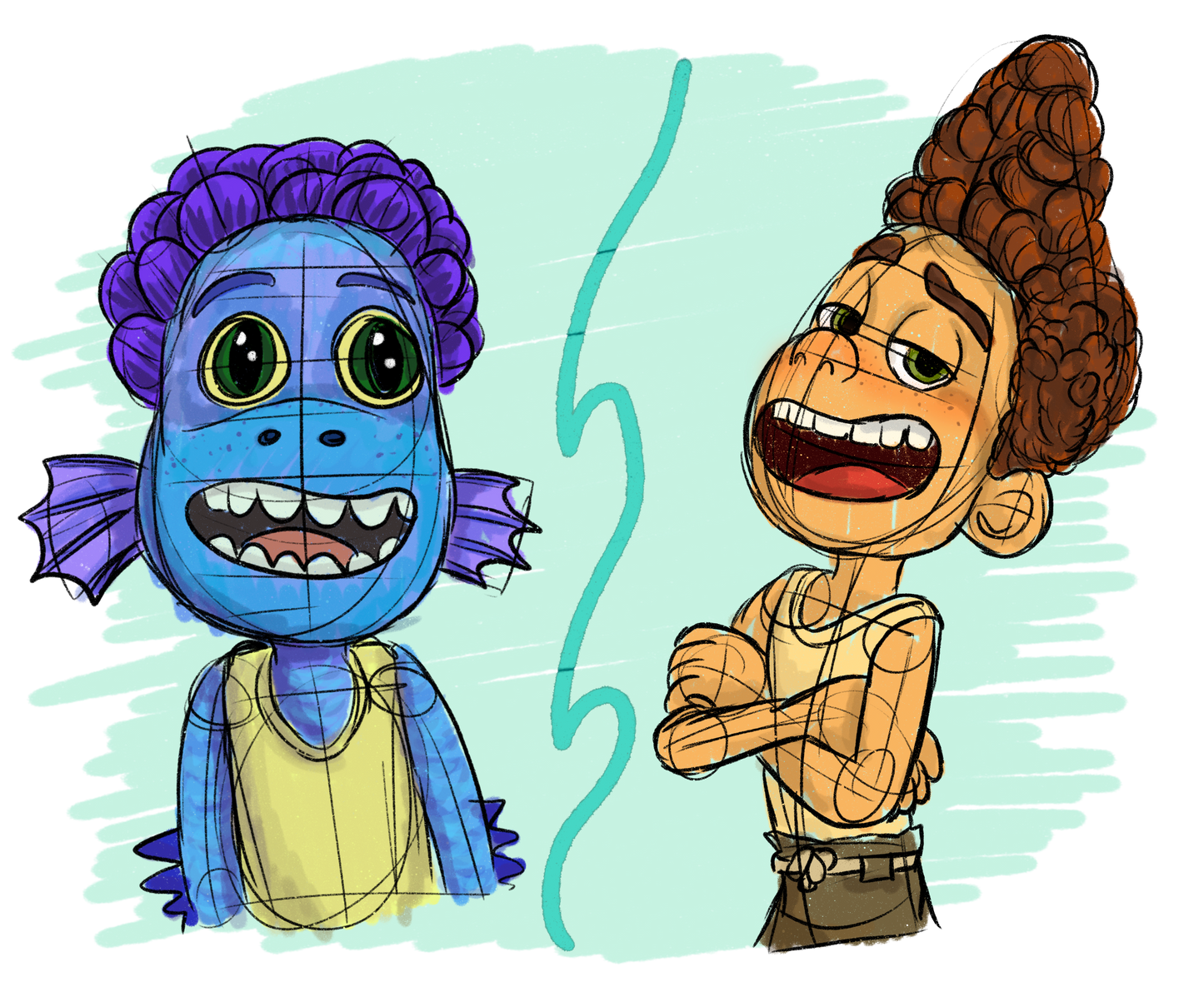 Sketchy Sea Monsters Panel 1