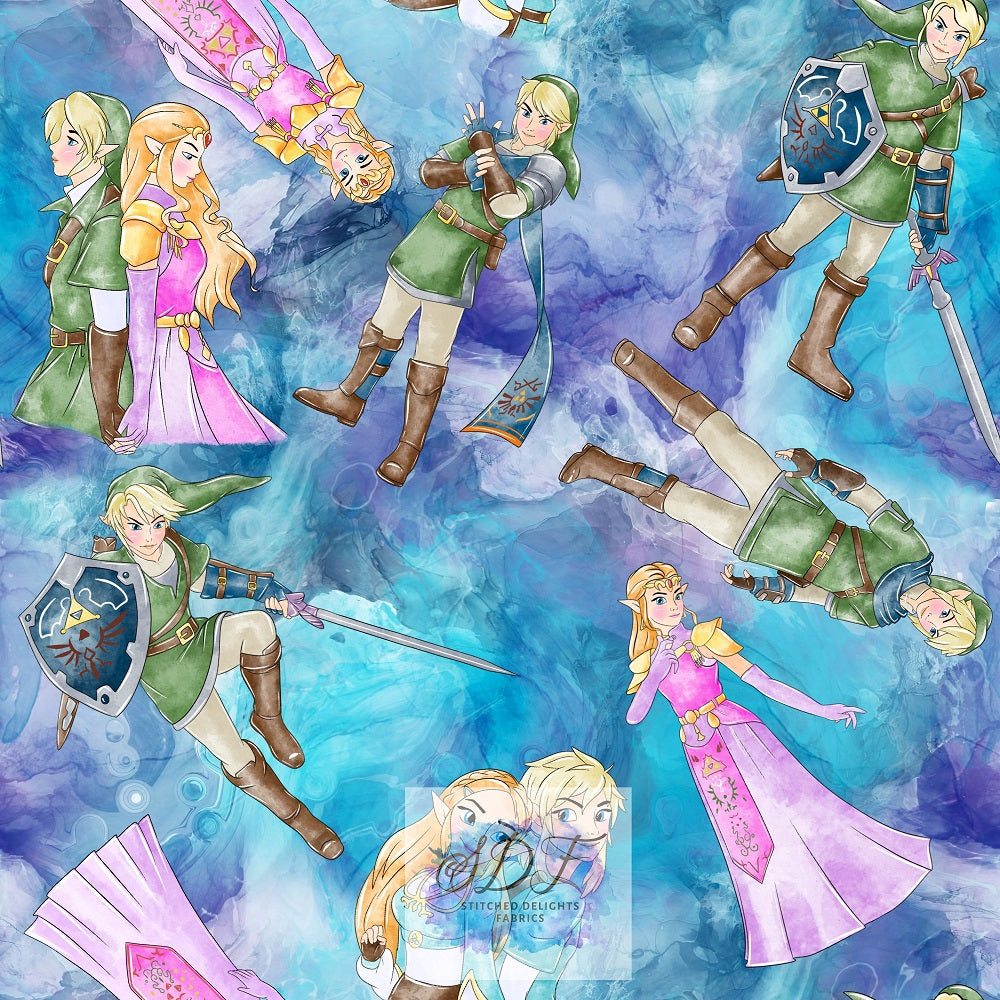 Blue Swirl Zelda