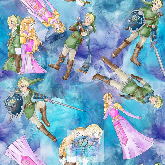 Blue Swirl Zelda