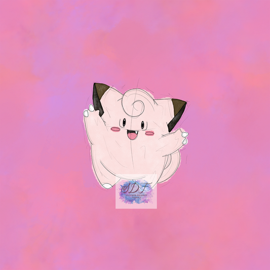 Sketchy Clefairy Panel
