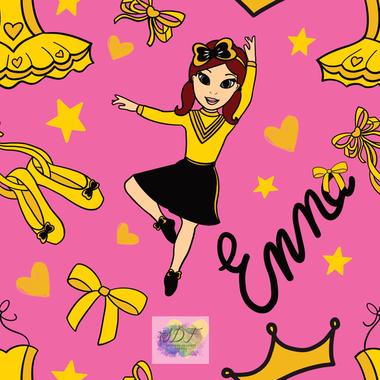 Dancing Girl on Pink
