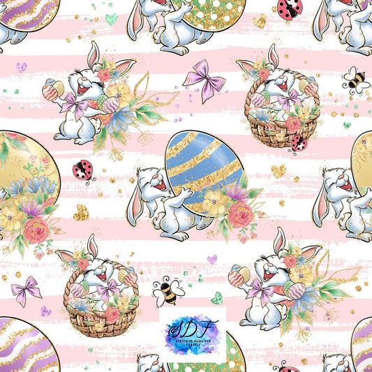 Easter Cuties Pink Stripes