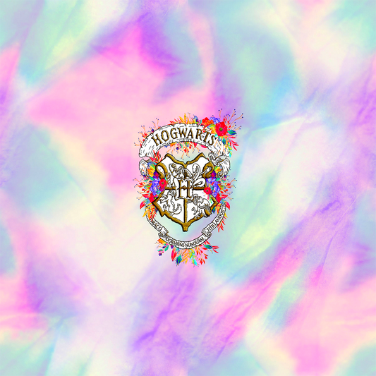 Floral School Crest Panel