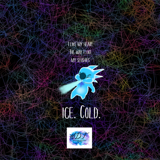 Ice Cold Black Scribble Panel