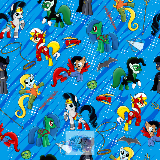 Justice Ponies Scattered