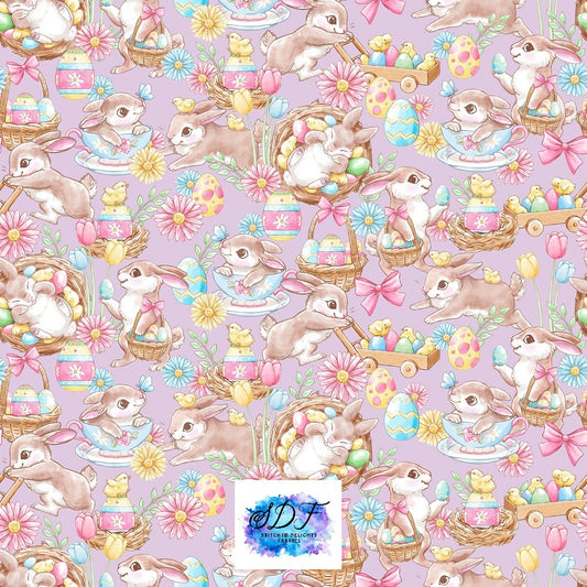 Easter Bunnies Purple