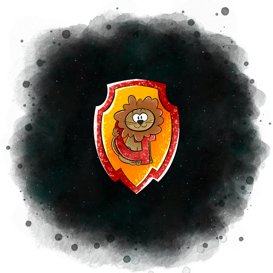 The Blue Boy Who Lived Lion Black Panel
