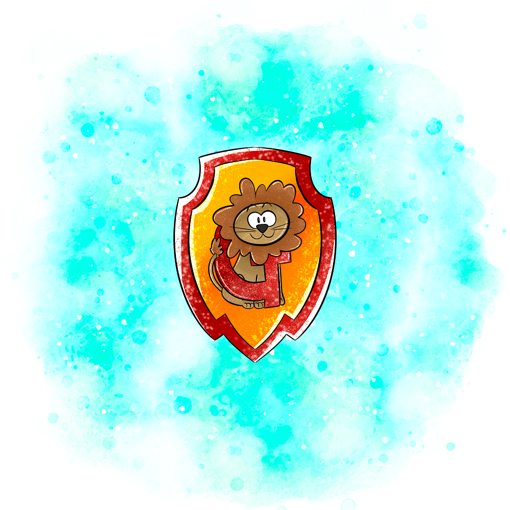 The Blue Boy Who Lived Lion Blue Panel