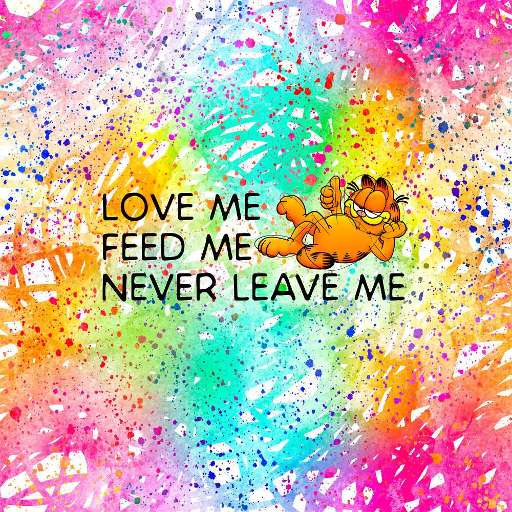 Love Me Rainbow Scribble Panel