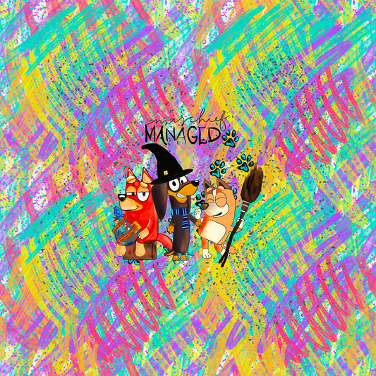 Mischievous Pups Bright Panel