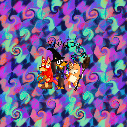 Mischievous Pups Dark Panel
