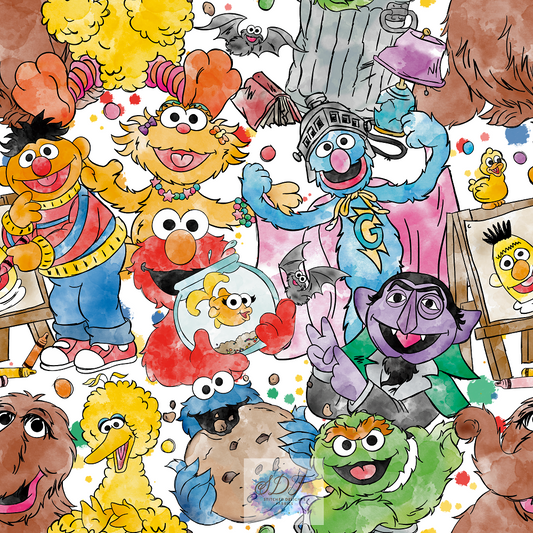 Monsters of Sesame St Splatter