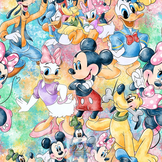 Watercolour Mouse & Friends