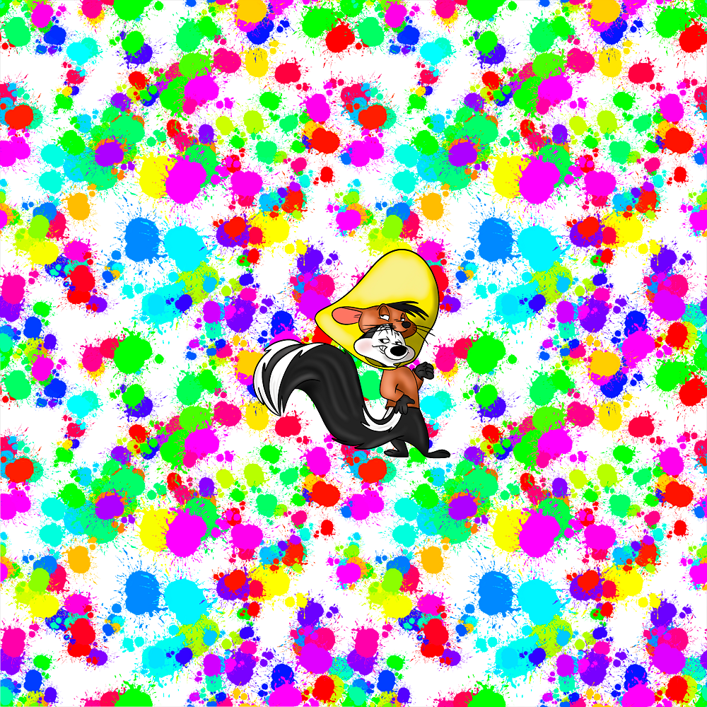 Pepe Rainbow Splatter Panel