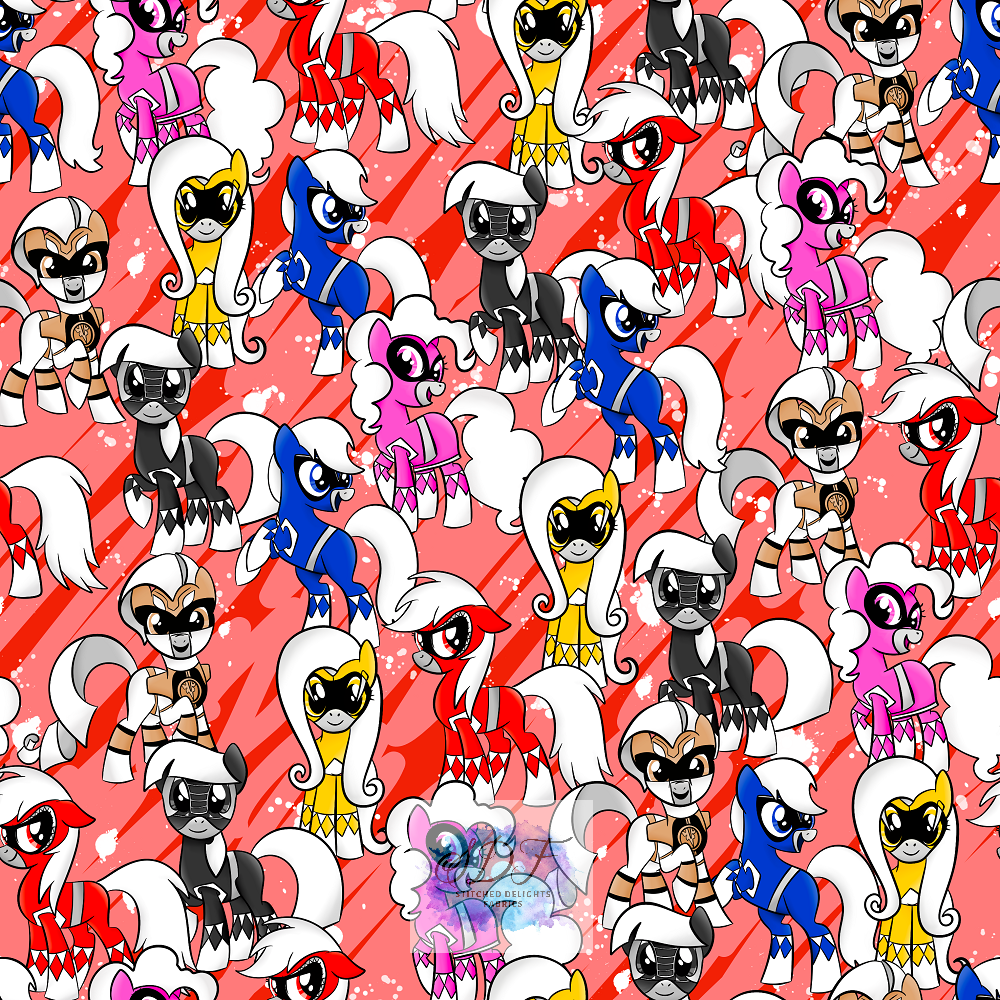 Power Ponies Stacked Red