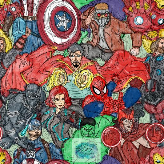 Sketched Super Heroes