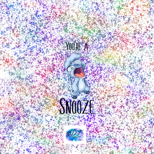 Snooze White Speckles Panel