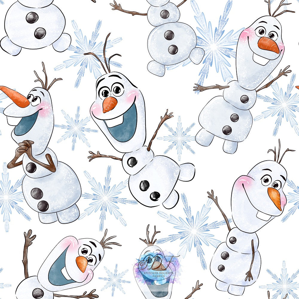 Olaf Snowflake Minky