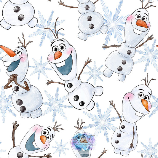 Olaf Snowflake Minky