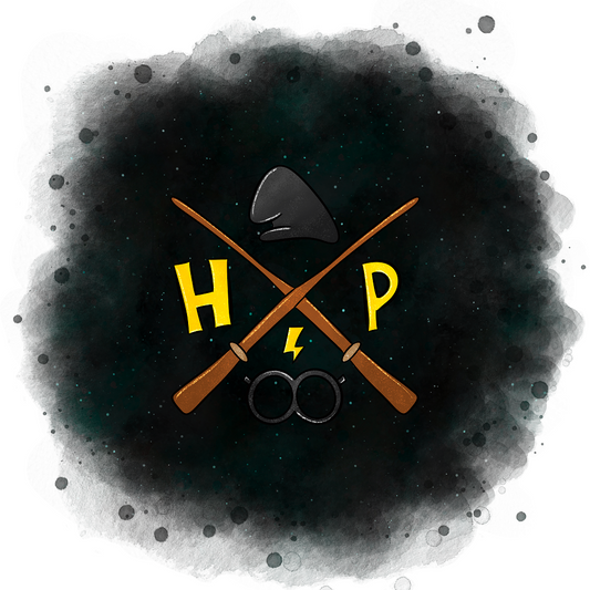 The Blue Boy Who Lived Wands Crossed Black Panel