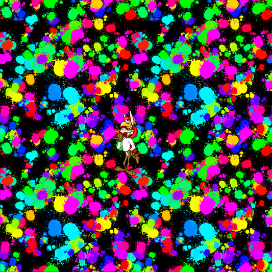 Wil E Crazy Rainbow Panel