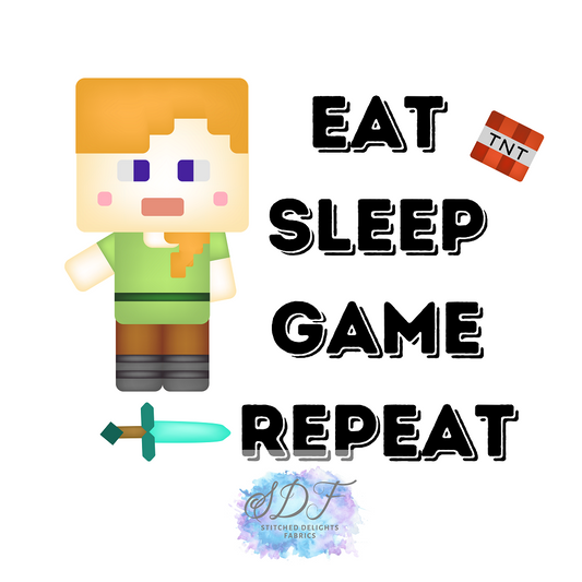 Eat Sleep Game Child Panel CL