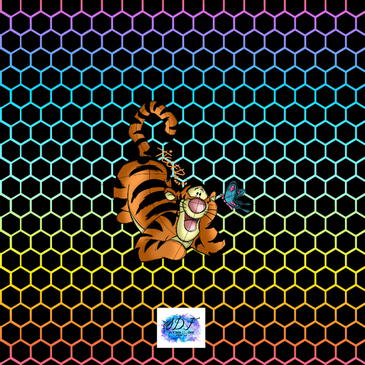 Tigger Black Hexagon Panel