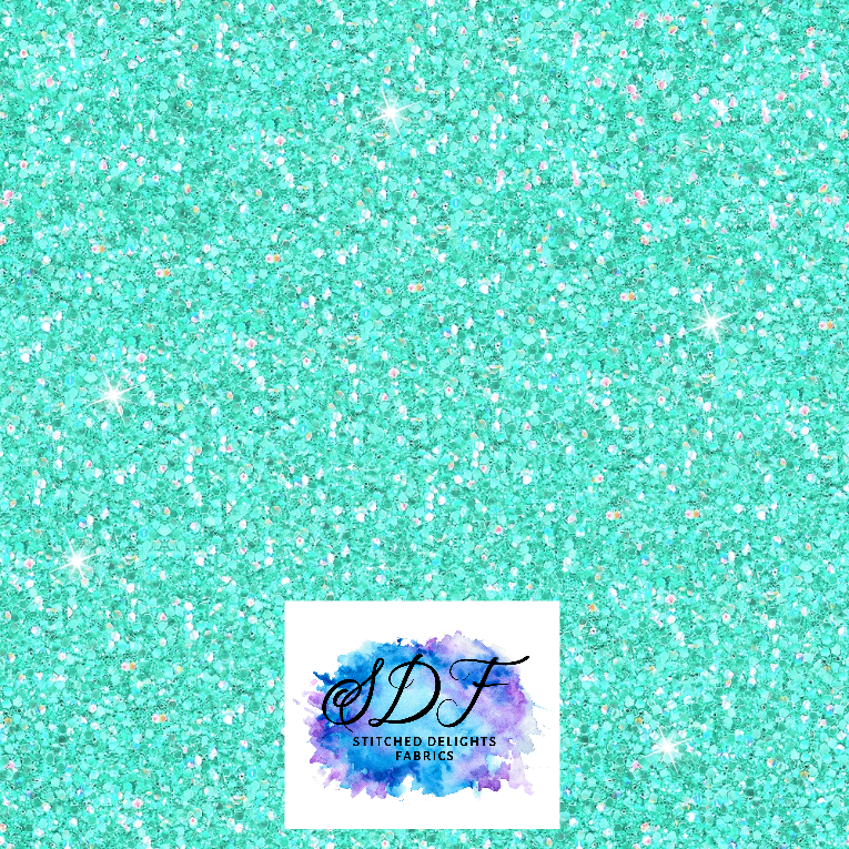 Aqua Blue Glitter