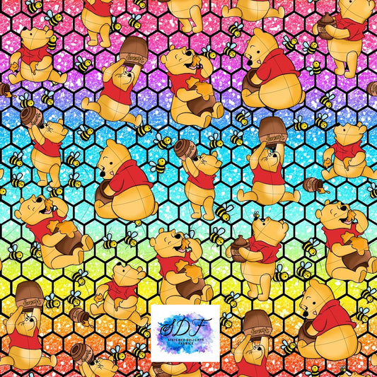 Silly Bear Rainbow Hexagon